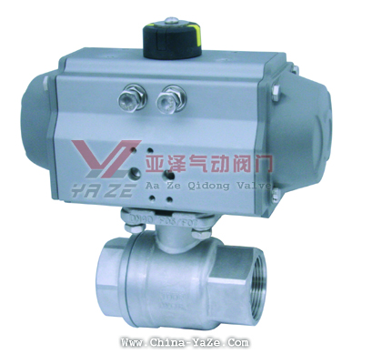 二片式內(nèi)螺紋氣動球閥Q611F